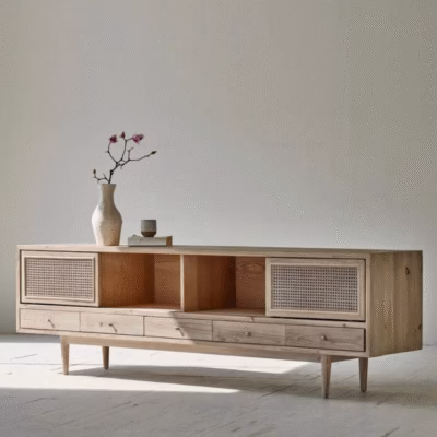 kệ tivi làm từ gỗ tự nhiên