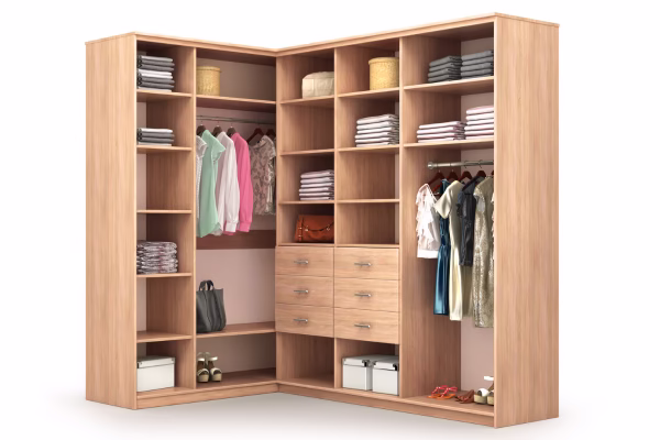 tủ gỗ quần áo từ gỗ công nghiệp