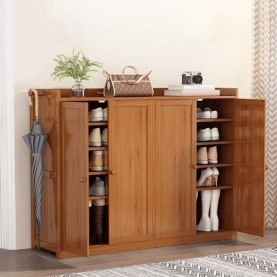 Kệ giày gỗ đa năng có cửa lùa