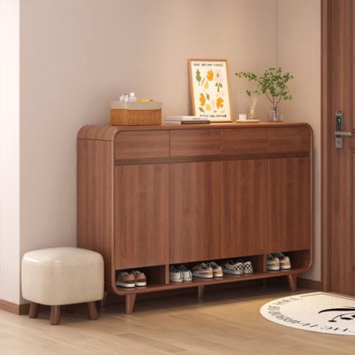 kệ giày gỗ tiết kiệm không gian