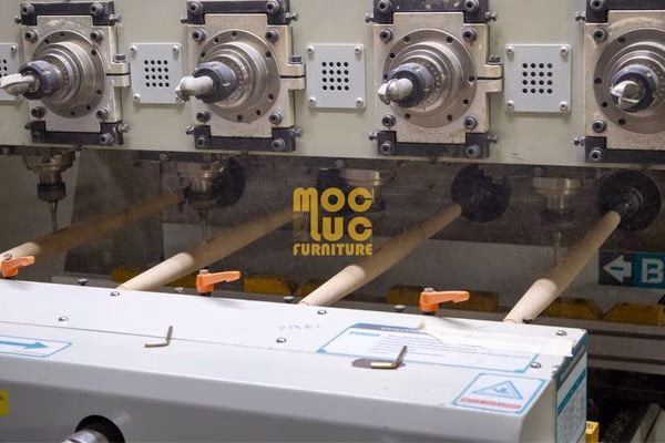 automated wooden furniture leg manufacturing