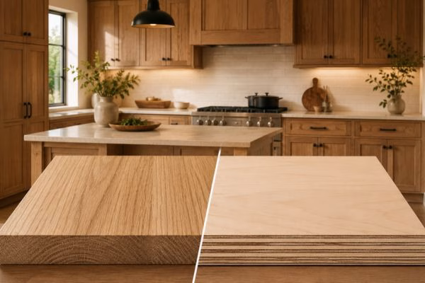 solid wood vs plywood kitchen cabinets comparison