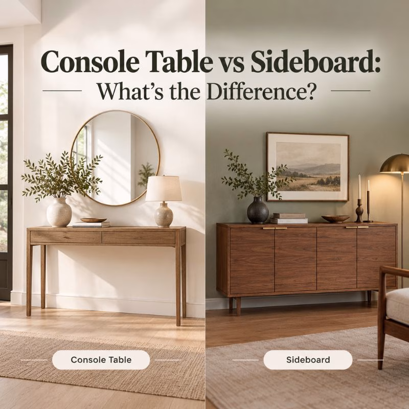 console table vs sideboard