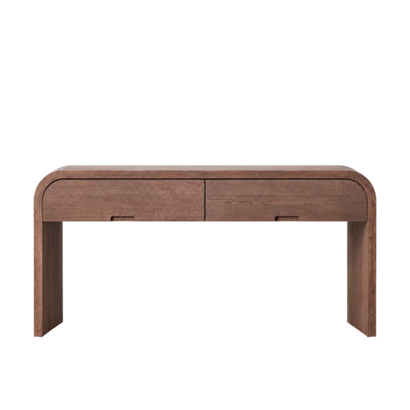 oak console table