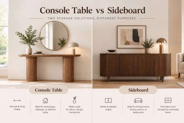 sideboard vs console table comparision